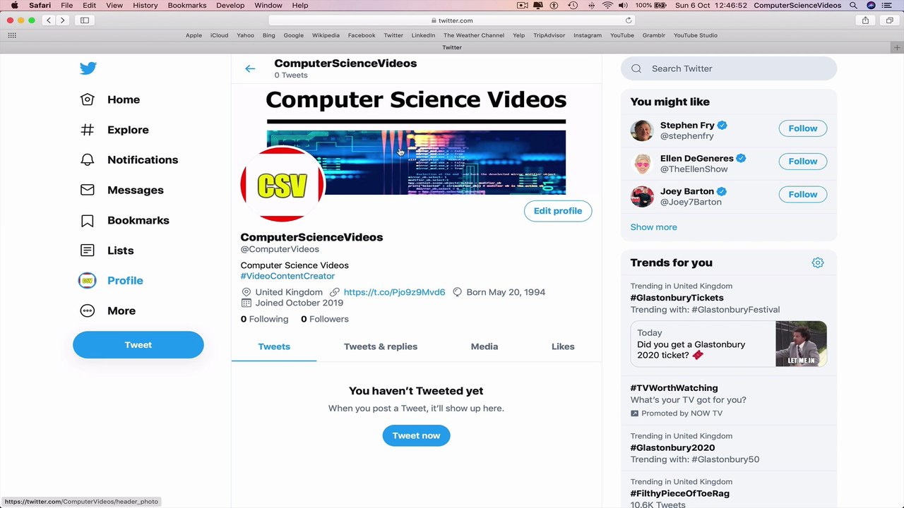 How to USE Twitter on a Computer - Add a Banner to Your Account | Tutorial 12