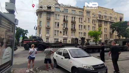 Watch: Prigozhin claims to control military HQ in Rostov