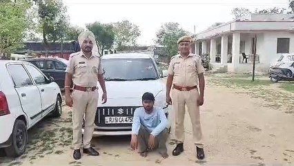 डोडा चूरा सहित कार चालक गिरफ्तार, नाबालिग डिटेन