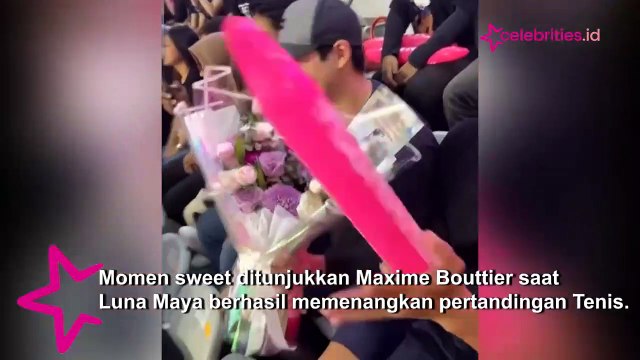 So Sweet, Maxime Bouttier Kasih Bunga Hadiah Kemenangan Buat Luna Maya