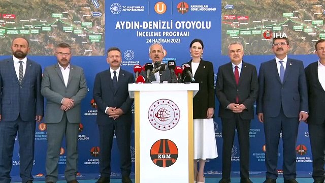 Le ministre Uraloğlu a effectué le premier trajet sur l'autoroute Aydın Denizli.