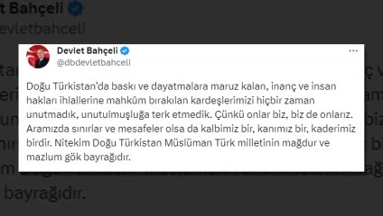 Bahçeli'den Türkiye'ye giriş yasağı bulunan Rabia Kadir'e davet: Sizi misafir etmeye hazırız