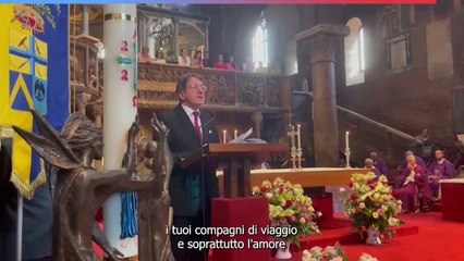 Funerale di Alessandra Pederzoli, il ricordo commosso del marito e sindaco Muzzarelli