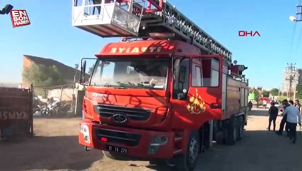 Çorum'da hurdalıkta çıkan yangın korkuttu