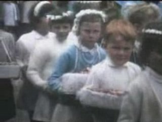 Fete Dieu 1967 Ménéac Morbihan Bretagne