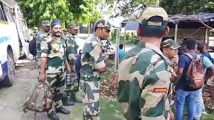 मतदाताओं में विश्वास जगाने केंद्रीय बल के जवानों ने संभाला मोर्चा