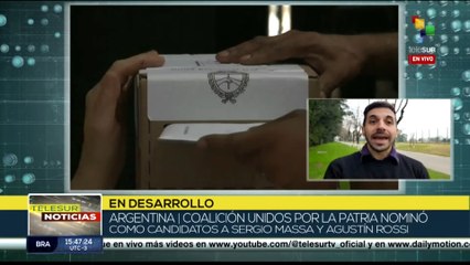 Sergio Massa es abanderado como candidato por la coalición Unión por la Patria