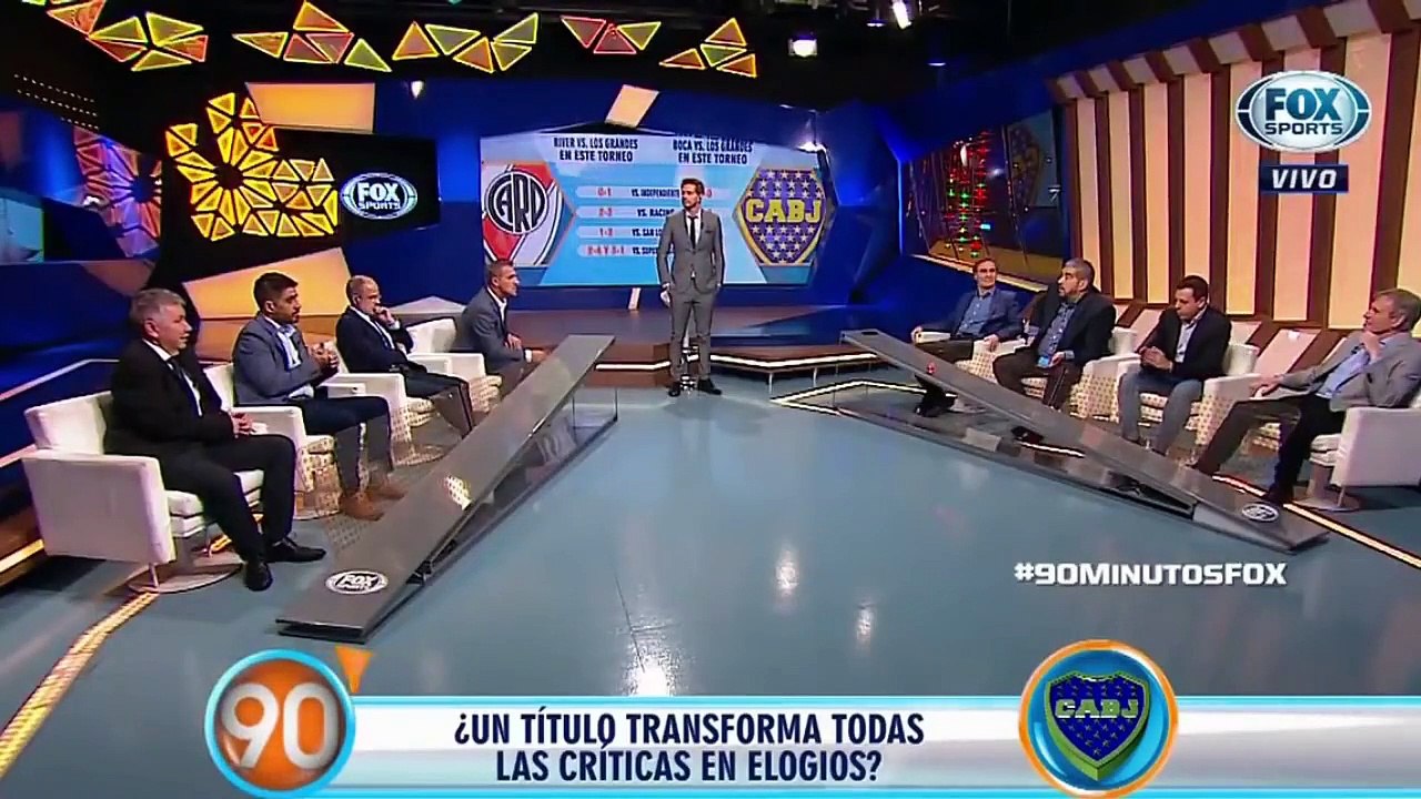 90 minutos futbol La reacción de Cascini cuando le dicen que -River es mejor equipo que Boca- - 90 Minutos de Fútbol