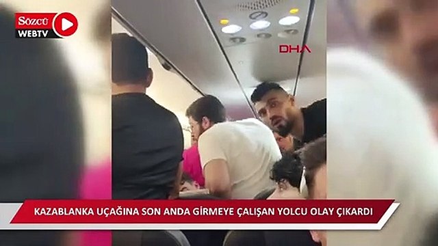 Uçağa binen kadın yolcu ortalığı birbirine kattı