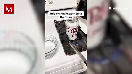 Joven ejemplifica cómo es una implosión usando herramientas caseras