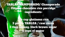 How to Cook FILIPINO CHOCOLATE RICE PORRIDGE    EAT PINOY