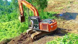 Back to Work, Hitachi 210 MF Excavator in Action at Mountain Plantation