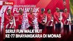 Intip Keseruan Fun Walk HUT ke-77 Bhayangkara di Monas, Diikuti Mahfud MD hingga Hasyim Asy'ari