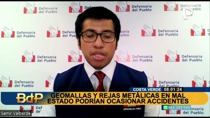 Geomallas y rejas en mal estado podrían ocasionar accidentes en la Costa Verde