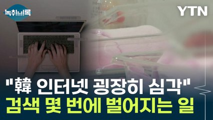 "韓 인터넷 굉장히 심각"...검색 몇 번에 벌어지는 일 [Y녹취록] / YTN