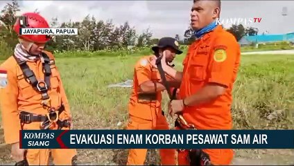 Sempat Terkendala Cuaca Buruk, Proses Evakuasi Penumpang Pesawat Sam Air Kembali Dilanjutkan!