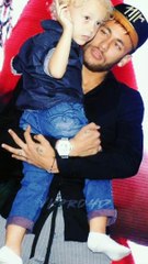 Neymar Junior with his cute son Davi Lucca