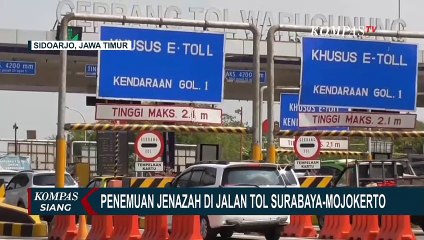 Jenazah Pria Paruh Baya Ditemukan Tergeletak di Jalan Tol Surabaya-Mojokerto KM 745!