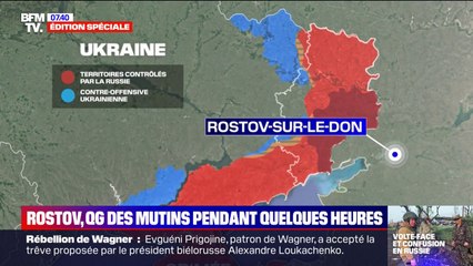 Rébellion de Wagner en Russie: Rostov, QG des mutins pendant quelques heures