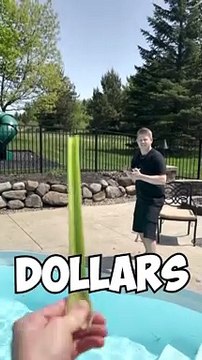 $10-$100 Card Throwing Trick Shots #shorts