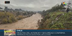 Chile: Ministra del Interior confirma dos fallecidos por intensas lluvias