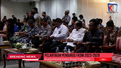 Resmi Dilantik, Ketua Baru FKDM Terima Pin Simbolis