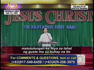 ACQ CLASSICS: The Reality of Spiritual Warfare • Pastor Apollo C. Quiboloy