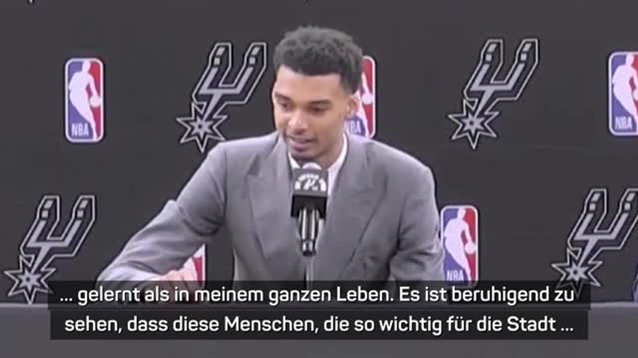 Wembanyama dankt Spurs-Hall-of-Famer für Tipps