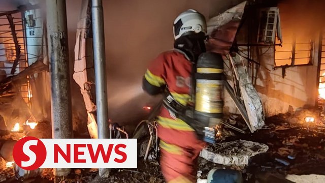 Man burned all over in Klang house fire