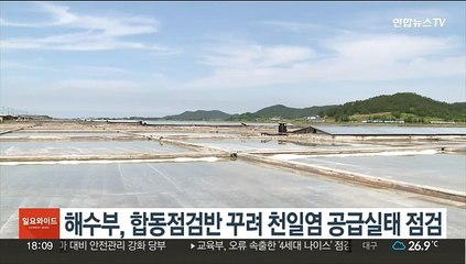 해수부, 합동점검반 꾸려 천일염 공급실태 점검