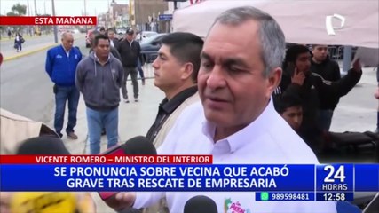 Vicente Romero se pronuncia sobre mujer herida de bala durante rescate de empresaria