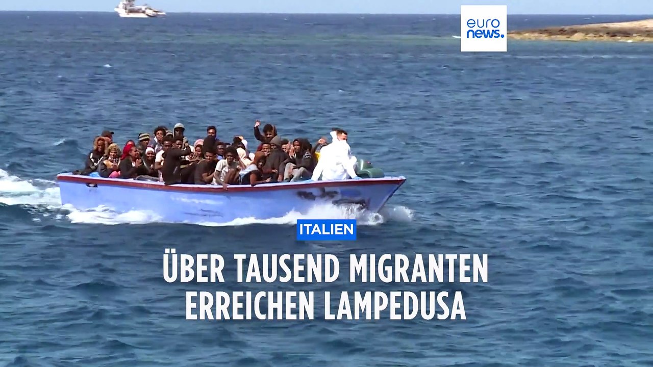 Mehr als 1500 Migranten erreichen Lampedusa in den letzten Tagen