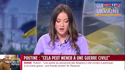 La déclaration de Vladimir Poutine sur LCI le samedi 24 juin 2023.