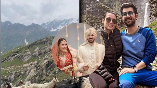 Sunny Deol के बेटे-बहू Karan Deol और Drisha Acharya का पहाड़ो में Romantic Honeymoon, Photos Viral!