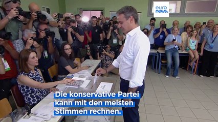 Konservative in Griechenland hoffen auf absolute Mehrheit
