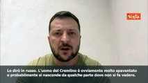 SOTTOTITOLI Zelensky parla in russo: Sono sicuro che Putin abbia lasciato Mosca