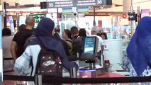 İstanbul Havalimanı'nda Kurban Bayramı öncesi yoğunluk sürüyor
