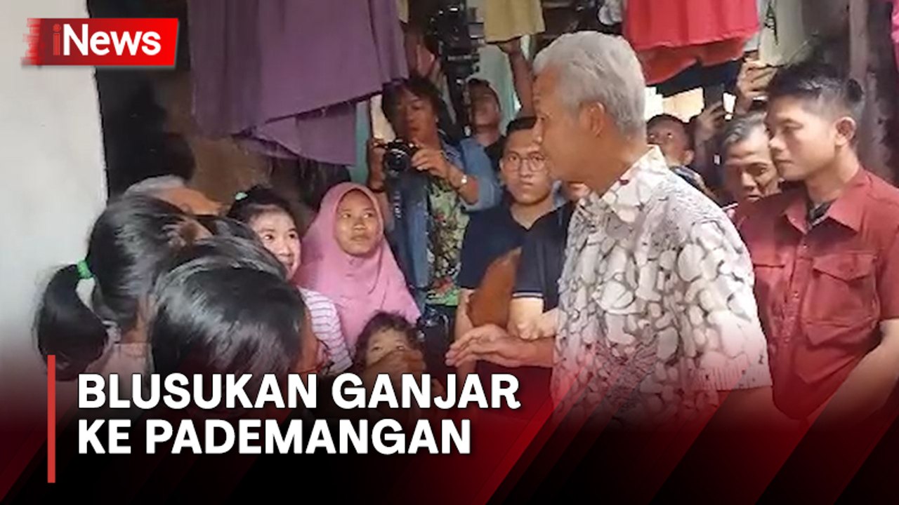 Blusukan Bacapres Ganjar Pranowo ke Pademangan Barat, Disambut Meriah Warga