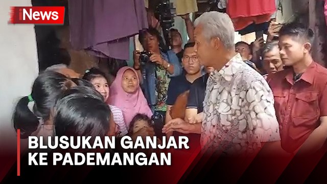 Blusukan Bacapres Ganjar Pranowo ke Pademangan Barat, Disambut Meriah Warga