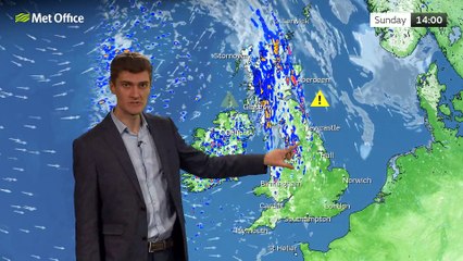 Met Office Afternoon Weather Forecast 25/06/23 - Hot south, thundery north