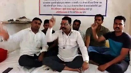 जेलकर्मियों का आंदोलन, धरना स्थल पर किया स्वास्थ्य परीक्षण