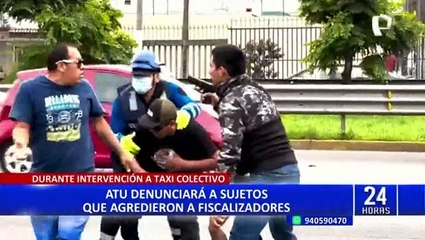 Conductor y otras 10 personas agreden a fiscalizadores para evitar que se lleven su vehículo