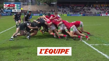 Le résumé de Pays de Galles - Nouvelle-Zélande - Rugby - CM U20