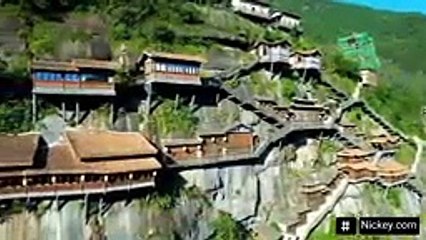 HOUSES HANGING ON CLIFFS IN JIANGXI WANGXIAN, CHINA!_144p