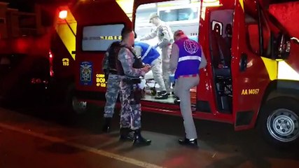 Homem é socorrido pelo Siate após ser agredido no bairro Interlagos