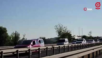 D-100 Karayolu'nda kilometrelerce bayram kuyruğu oluştu
