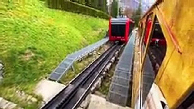 Breathtaking train ride in the Swiss Alps Pilatus 4K_144p