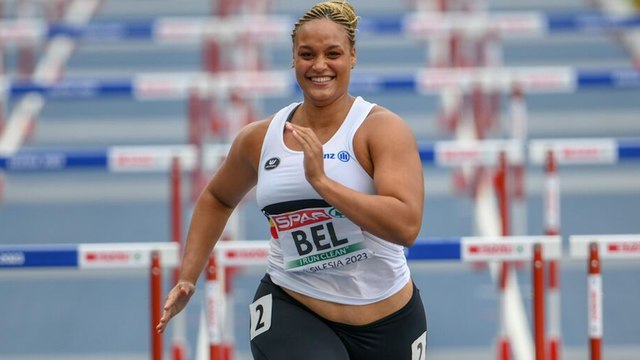 L'épreuve du 100 mètres de l'Euro d'athlétisme couru... par une championne de lancer de poids