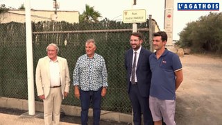 Inauguration rue André Farret à Vias-Plage