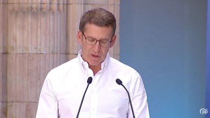 Feijóo presenta sus políticas en materia de conciliación y natalidad